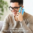 thumbnail image 5 of Phone Case for iPhone 14 Pro, 3 In 1 Cover with Ring Holder Kickstand Hybrid Shockproof Military Grade Protective Hard PC Soft Silicone Case for iPhone 14 Pro for Women Men, Mint/Blue, 5 of 5