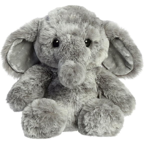 ebba - Small Gray Emery Elephant - 9.5" Emery - Playful Baby Stuffed Animal