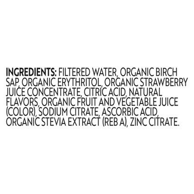 Strawberry - Organic Birch Water Drink – Drink Treo