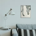 thumbnail image 2 of Stupell Industries Zebra Grazing Striped Safari Animal Hoof Detail Gray Framed by Grace Popp, 2 of 5