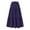 A-Purple112, variant on Bibifish Womens Skirts Solid Color Trendy Midi Skirts Spring Summer Solid Color Loose Fit Flowy Pleated Mid Length Skirts For Ladies