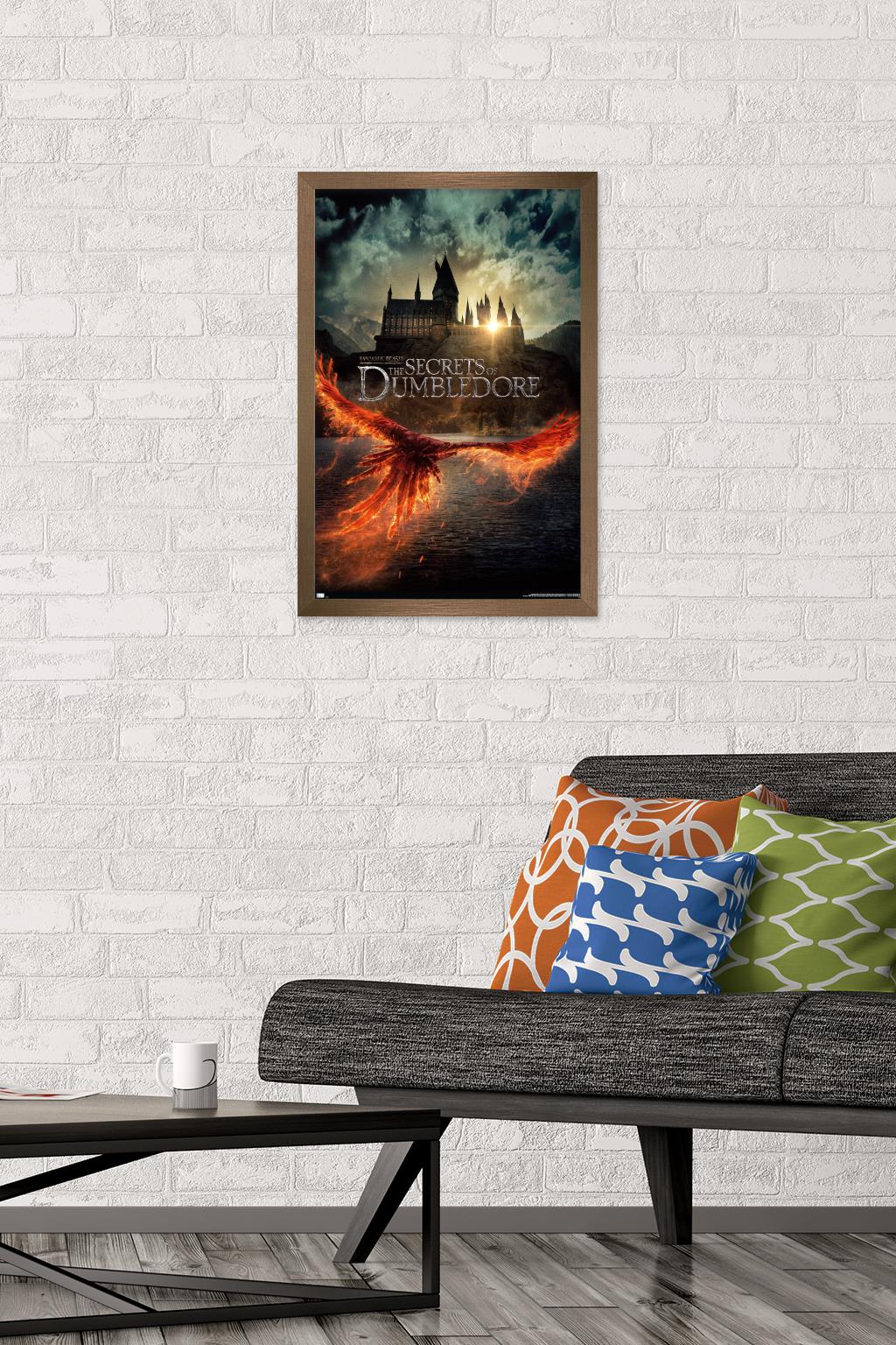 Fantastic Beasts: The Secrets of Dumbledore - Teaser One-Sheet Wall Poster, 14.725" x 22.375" Framed