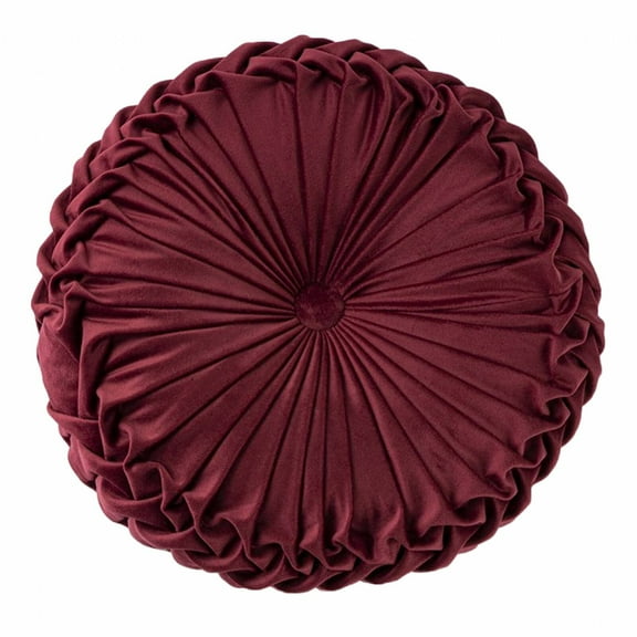 AUQ Floor Cushion,Easy to Clean Seat Pads for Dining Chairs,Resists Dirt Outside Seat Pads,Burgundy,38*10cm