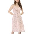 thumbnail image 2 of INSPIRE CHIC Women's Floral Twist Front Adjustable Strap Dress, 2 of 6