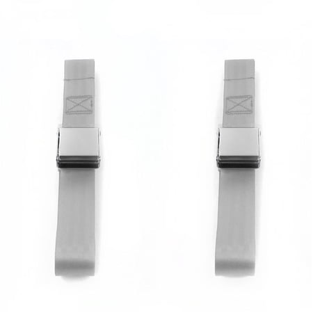 safeTboy Gray & Grey Lap Bucket Seat Belt Kit for 1985-1992 Jeep Comanche Airplane 2 Point - 2 Belts