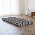 thumbnail image 5 of Ethnic Foldable Mattress, Monochrome Chain Forms Art, 74.8" x 39.4", Charcoal Grey and White, by Ambesonne, 5 of 6