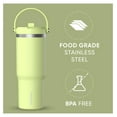thumbnail image 3 of 32oz Stainless Steel Cup with Handle and Straw - Insulated Water Bottle, Leakproof Travel Mug, 3 of 9