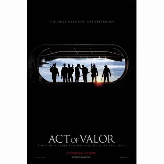 Pop Culture Graphics MOVCB97824 Act of Valor Movie Poster Print, 27 x 40