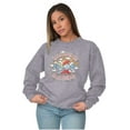 thumbnail image 4 of Smurfs Take Care Of Each Other Women Crewneck Sweatshirt Brisco Brands S, 4 of 6
