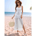 thumbnail image 7 of Loose Beach Cover Up Women'S Knit Dress Gray S, 7 of 7