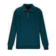 thumbnail image 3 of pstuiky manga larga de hombre, Camisa/Top de manga larga con cuello alto, holgada, con cremallera y cuello alto para hombre top de hombre m, 3 of 5