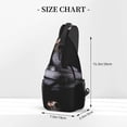 thumbnail image 2 of Lsque Black Cobra Snake Pattern Cross Chest Bag Diagonally – Premium Durable Front Chest Sling with Adjustable Padded Strap, High-Capacity Storage, 2 of 8