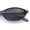 Slate - Black, variant on Womens Retro Narrow Oval Sunglasses Small Slim Y2K Shades UV400 / All Black