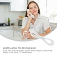 thumbnail image 3 of LEEYNEER RJ11 6P4C Phone Extension Cord Plug 4 Conductor Landline Cord, 3 of 9
