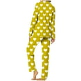 thumbnail image 4 of Tnhcen Women's Long Sleeve Button Down 2 Piece Pajama Sets with Pockets for Lounging Homewear, 4 of 6