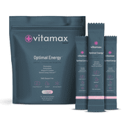 Vitamax Health Optimal Energy Lemonade Sugar Free Hydration Recovery Powder Stick Packs Non-GMO 30 Servings