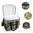 thumbnail image 6 of FORMRS Insulated Cooler Bag 24 Cans Capacity Soft Leakproof Lunch Box with Side Pockets, Green Floral Garden, 6 of 7