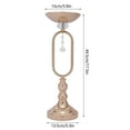 thumbnail image 2 of 10 Pcs Wedding Centerpieces Gold Metal Vase Desktop Flower Stand Wedding Event Flower Holder (6*6*17.5" Each), 2 of 7