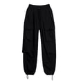 thumbnail image 6 of Noric Women's Plus Size High Waist Cargo Pants Loose Lightweight Casual Drawstring Workout Yoga Athletic Joggers with Pockets, 6 of 6