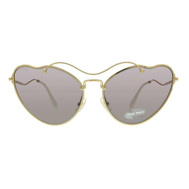 Miu Miu Miu 0MU 55RS 7OE6X1 Antique Gold Irregular Sunglasses