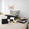 thumbnail image 6 of Homewish Watercolor Perfume High Heels 7-Piece King Bedding,Classic Books Handbag King Bed in a Bag,Cream,Black Reversible, 6 of 8