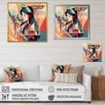 thumbnail image 4 of DESIGN ART Designart "Female Art Deco Portrait Iii" Woman Pop Art Canvas Art Print 30 in. wide x 30 in. high, 4 of 5
