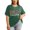 Dark Green, variant on Merry Christmas Tshirts Women Plus Size Short Sleeve Casual Crewneck Merry Christmas Graphic Tee Shirts Holiday Party Tops