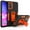Black+Orange, variant on Dteck Samsung Galaxy A13 5G Case Built in Kickstand Dual Layer Hybrid Rugged Case Compatible with Magnetic Car Mount, Heavy Duty Shockproof Cover for Galaxy A13 5G,Purple