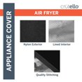 thumbnail image 3 of Crutello Funda para freidora de aire con bolsillos de almacenamiento para freidoras de 5 a 6 cuartos, cubierta resistente para freidora de aire, compatible con freidoras de aire Cosori, Ninja y varias, 3 of 5