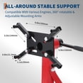 thumbnail image 3 of Support de Moteur 1300 1500 2000 Lb avec Tête Rotative à 360 Degrés, 4 Bras Réglables et 4 Roulettes, Support de Moteur en Acier Robuste pour l'Entretien des Véhicules et la Réparation Automobile, Rouge, 3 of 7