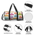 thumbnail image 4 of Balery Doodle Cars Bolsa de Gimnasio para Mujeres y Hombres, Bolsa de Viaje Impermeable, Bolsa de Fin de Semana con Compartimento para Zapatos y Bolsillo Húmedo, 4 of 6