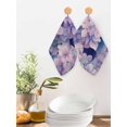 thumbnail image 2 of Vintage Hydrangea Kitchen Dish Towels for Drying Dishes Set of 3, Spring Purple Flowers Garden Plants Waffle Weave Microfiber Hand Tea Bathroom Towels Quick Dry & Absorbent Towel 12x12, 2 of 7