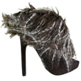 thumbnail image 3 of Jeffrey Campbell Womens Berigan Heeled Bootie Shoe, Brown Suede Combo, US 11, 3 of 3