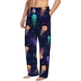 thumbnail image 2 of Bingfone Sea Jellyfish Mens All Over Print Sleep Pajama Pants-X-Large, 2 of 9