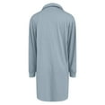 thumbnail image 4 of Women Long Sleeves Dresses Women's Long Sleeved Lapel V-neck Sportswear Loose Solid Color Dress on Clearance Gray, M, 4 of 6