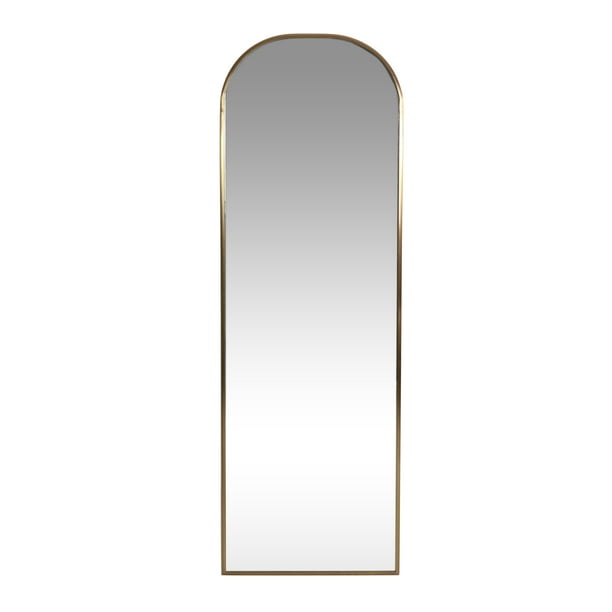 Noble House Edmonton Standing Mirror, Brushed Brass