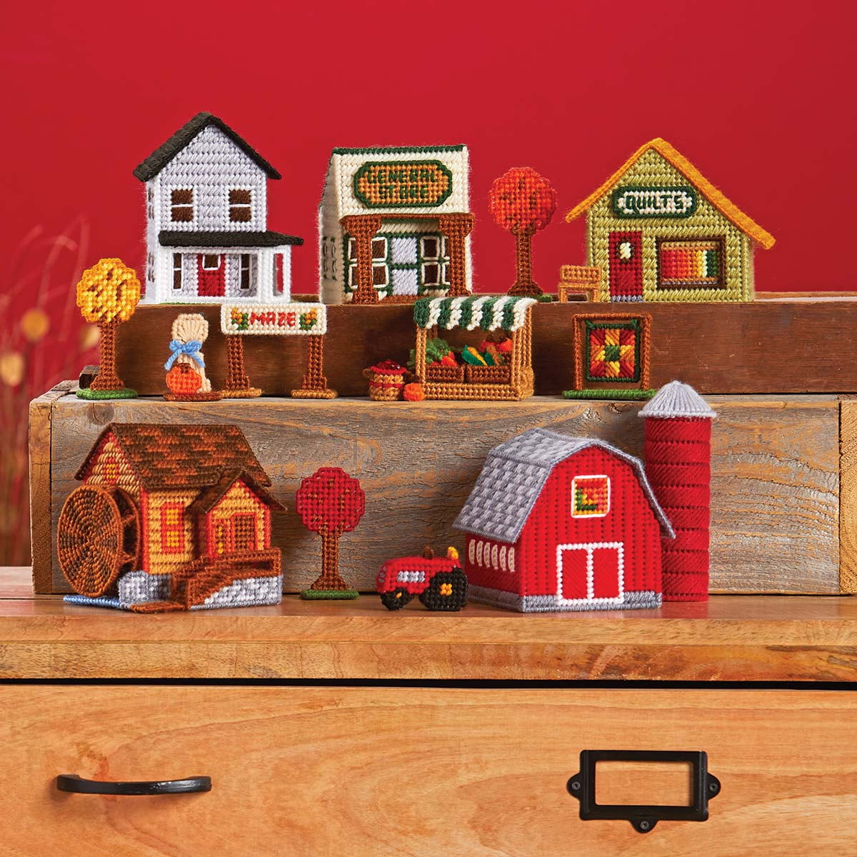 Herrschners® Harvest Village Plastic Canvas Kit