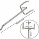 thumbnail image 2 of Ganchos de acero para tablero perforado (50 piezas) - 10 cm - Oficina de metal Gancho para tablero perforado para organizar herramientas de banco de trabajo y estantes de almacenamiento, 2 of 5
