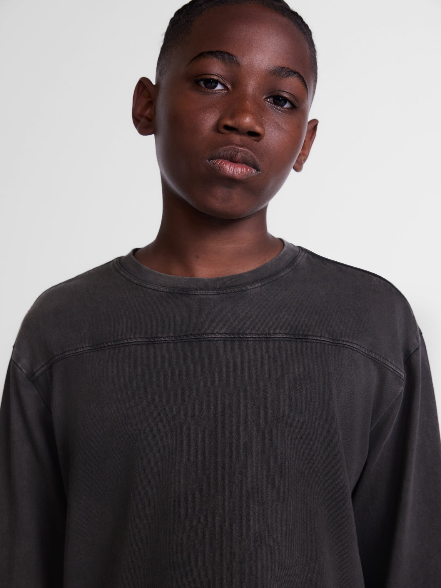 Weekend Academy Boys Football Yoke Tee with Long Sleeves, Sizes XS-XXL