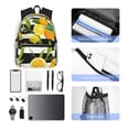 thumbnail image 5 of Goofa Orange and Lemon Print Casual Backpack for Women Men,Waterproof High School Bookbag,Lightweight Travel Daypack,Classic College Backpack,Laptob Backpack, 5 of 6