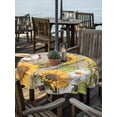 thumbnail image 2 of Outdoor Tablecloth with Umbrella Hole for Patio/Picnic/Party/Camping, Farmhouse Sunflowers Waterproof Table Cloth Round Cover Washable, Rustic Barn Doors Flowers Butterfly Wooden (Dia 60"), 2 of 8