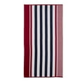thumbnail image 1 of Checkered Stripes 100% Cotton Oversized Beach Towel Baked Apple, 1 of 1