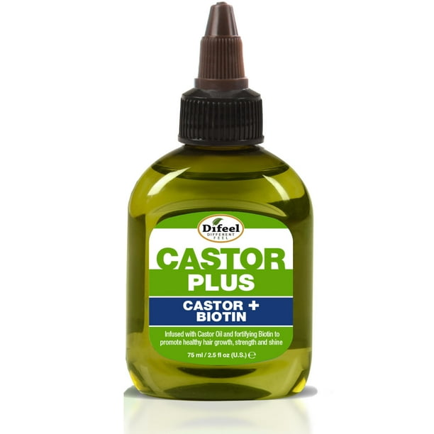 Difeel Premium Castor Plus Biotin - Mega-Growth Premium Hair Oil  oz. -  