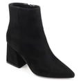 thumbnail image 1 of Journee Collection Womens Mylow Pointed Toe Block Heel Ankle Booties, 1 of 6