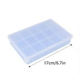 thumbnail image 2 of Silicone Ice Tray with Lid - Reusable, 15 Cubes - for Freezer, Easy Release & Fast Freezing, Home/Bar, 2 of 6