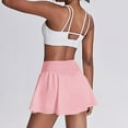 thumbnail image 5 of QATAINLAV Sales Today! Womens Flowy Shorts with Pockets High Waisted Tummy Control Athletic Shorts Running Shorts for Tennis Golf Skirt Skort Pink M, 5 of 9