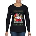 thumbnail image 2 of Wild Bobby Buon Natale, Italian Santa Claus, Funny, Italian American Humor Sweater | Holiday Women Graphic Long Sleeve Tee, 2 of 5