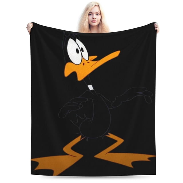Manta polar con dibujos animados de pato Lucas para niños y niñas, manta de franela ultra suave, acogedora y cálida, manta de felpa, regalo para cama, sofá, sala de estar, sofá, decoración del hogar,