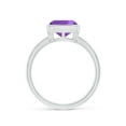 thumbnail image 3 of ANGARA Natural 2.2 Ct. Amethyst Solitaire Ring in 14K White Gold for Women (Ring Size: 8.5), 3 of 10