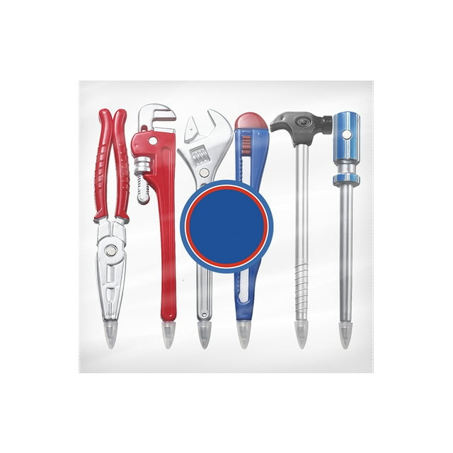 6pcs HardWares Forma de plumas escribiendo bolígrafos bolígrafos estudiante bolígrafo pluma pluma creativo regalos (color aleatorio)
